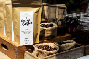 Begin a new day with organic coffee product